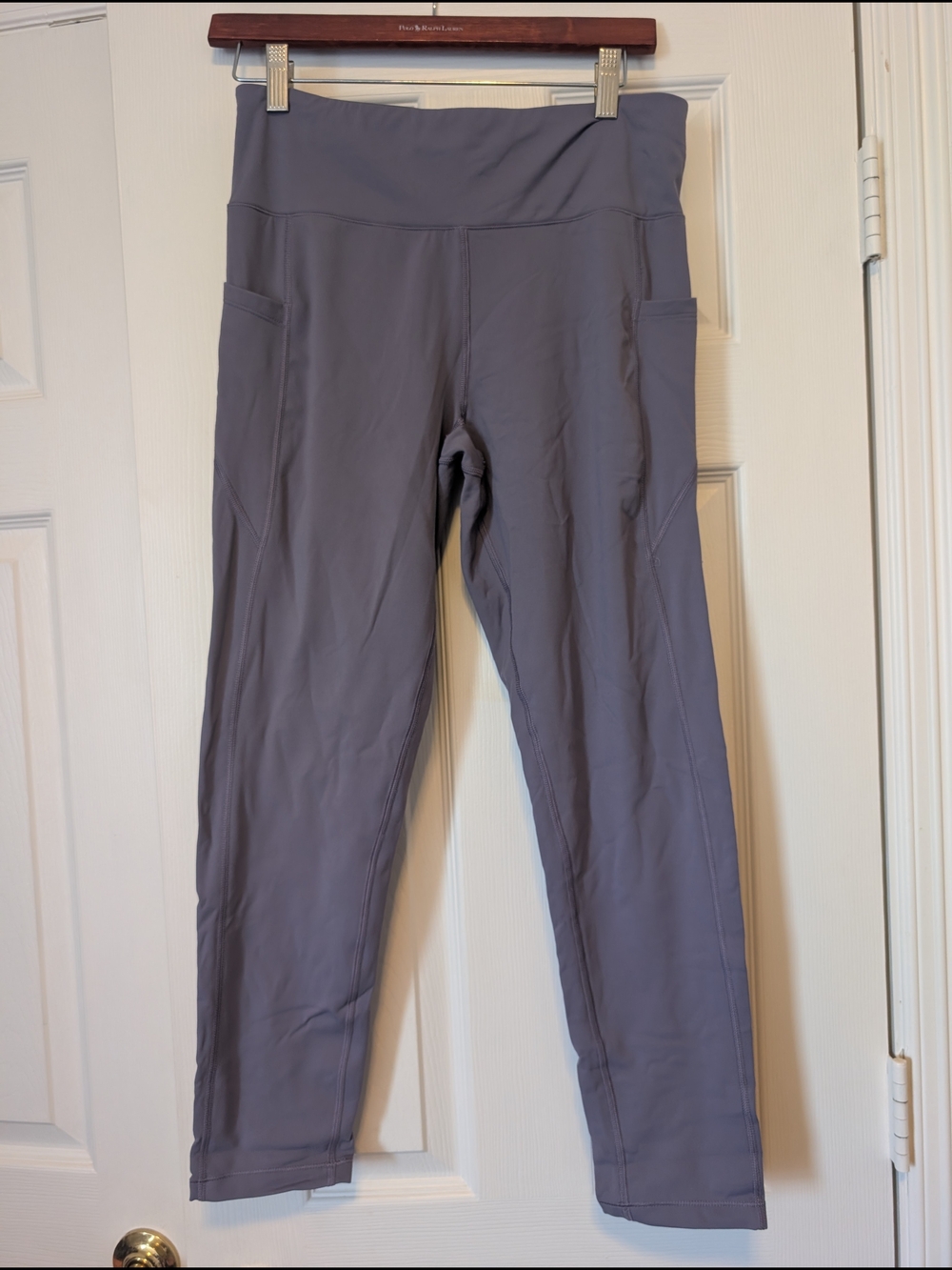 Aeropostale Purple High-Waist Leggings with Side Pockets